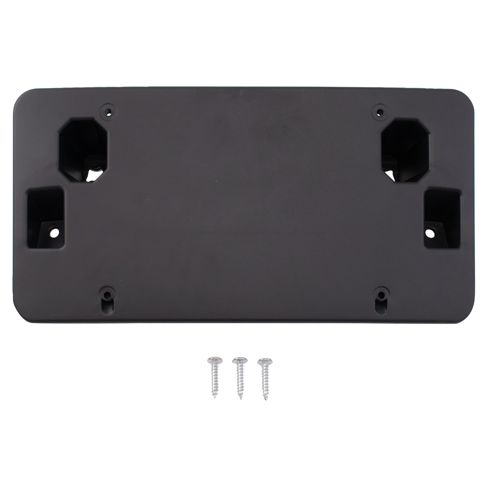 TRQ Front License Plate Bracket Black Compatible with 2020-2023 Mercedes-Benz CLA250 2020-2022 CLA35 AMG CLA45 AMG MB1068168