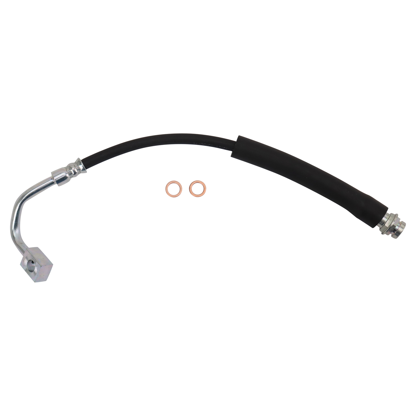 TRQ Front Brake Hose Set Driver & Passenger Side Compatible with 2013-2016 Chrysler Town & Country 2013-2017 Dodge Grand Caravan 2014 Ram C/V