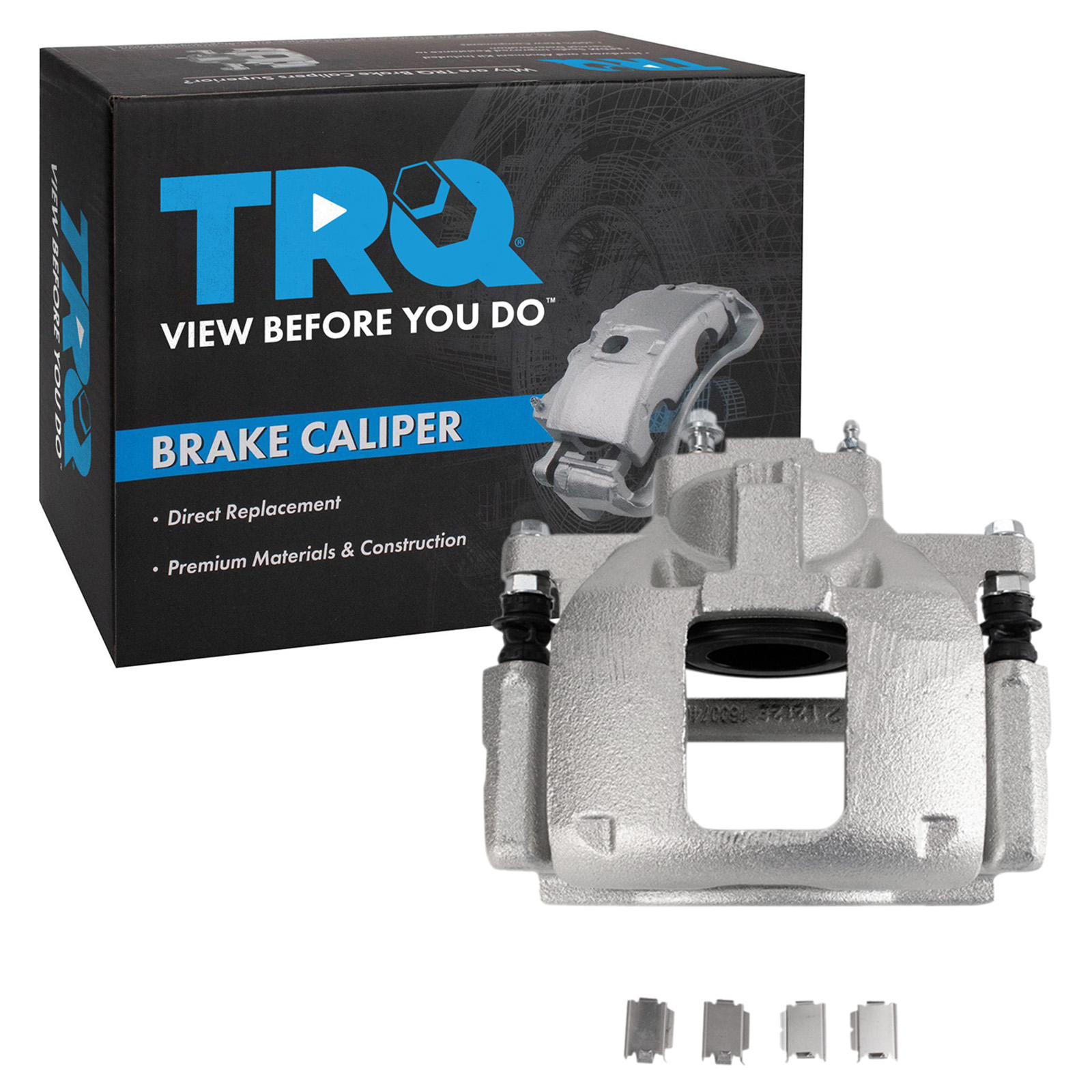 TRQ Front Disc Brake Caliper Compatible with Dodge Caravan Jeep Wrangler