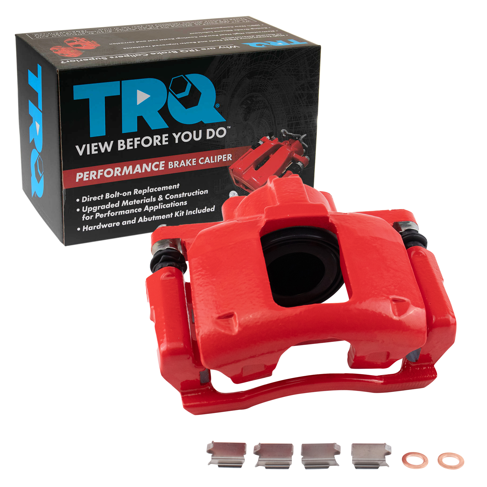 TRQ Front Brake Caliper Compatible with 08-12 Chrysler 07-012 Dodge Jeep 12 Ram 09-12 VW
