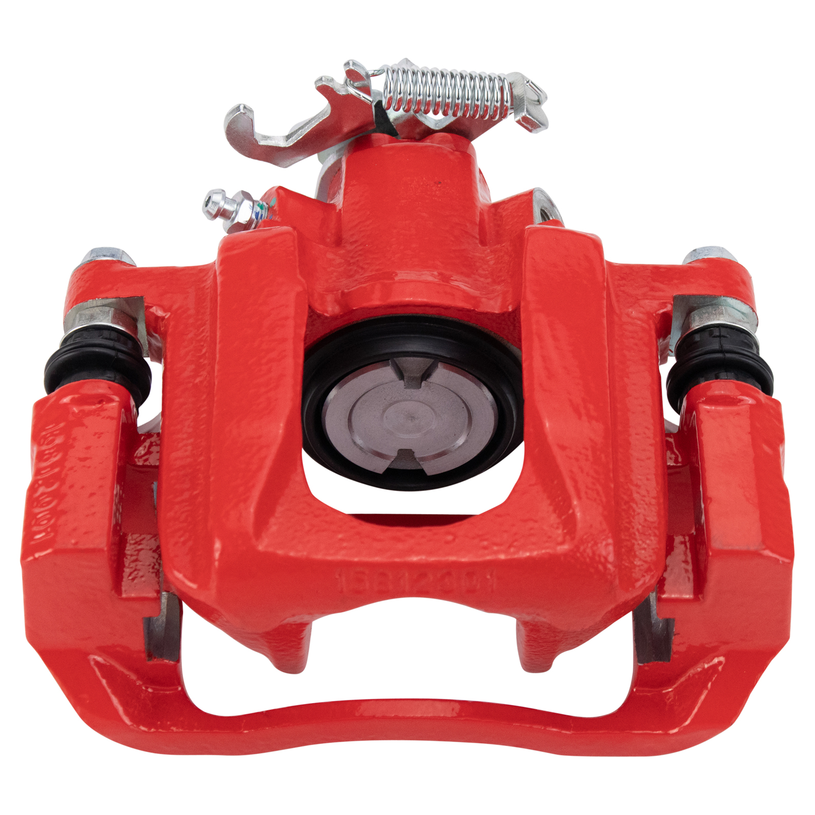 TRQ Rear Left Brake Caliper Red with Mounting Bracket Performance Driver Side Compatible with 2008-2016 Chrysler Town & Country Dodge Grand Caravan 2012-2015 Ram C/V 2009-2014 Volkswagen Routan