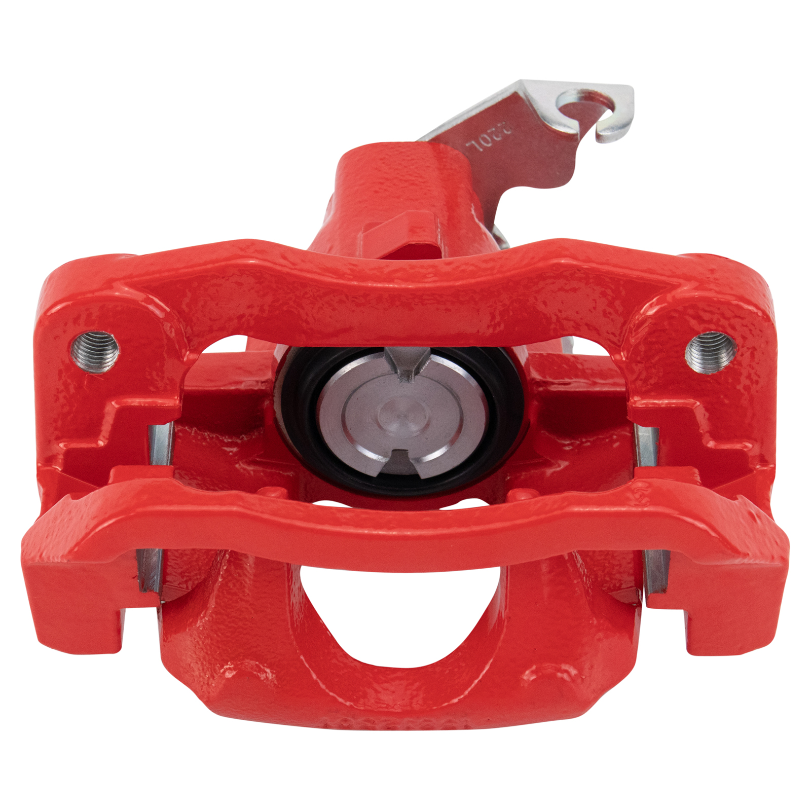 TRQ Rear Left Brake Caliper Red with Mounting Bracket Performance Driver Side Compatible with 2008-2016 Chrysler Town & Country Dodge Grand Caravan 2012-2015 Ram C/V 2009-2014 Volkswagen Routan