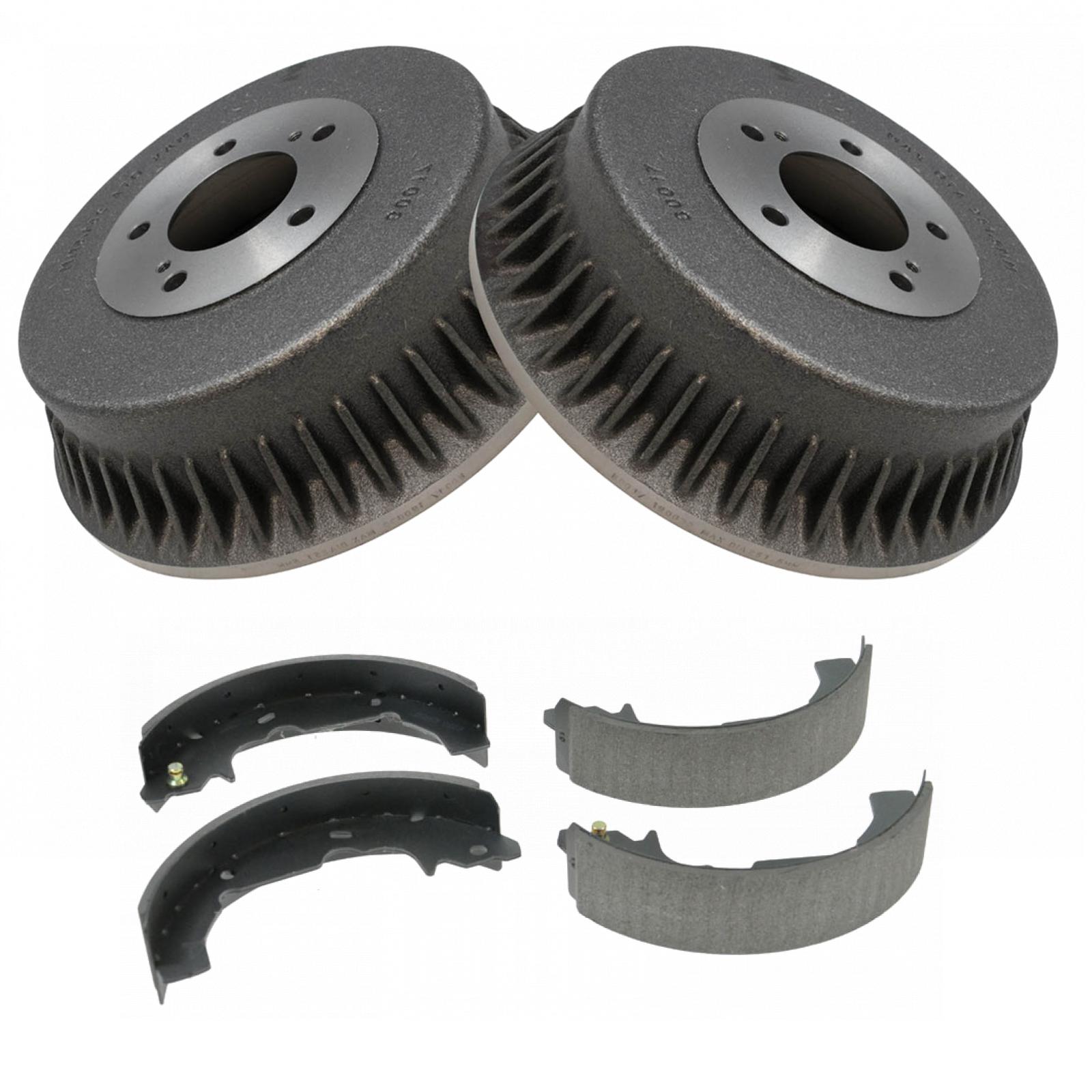 TRQ Rear Brake Shoe and Drum Kit Set 5 Stud Compatible with 93-02 Villager Quest