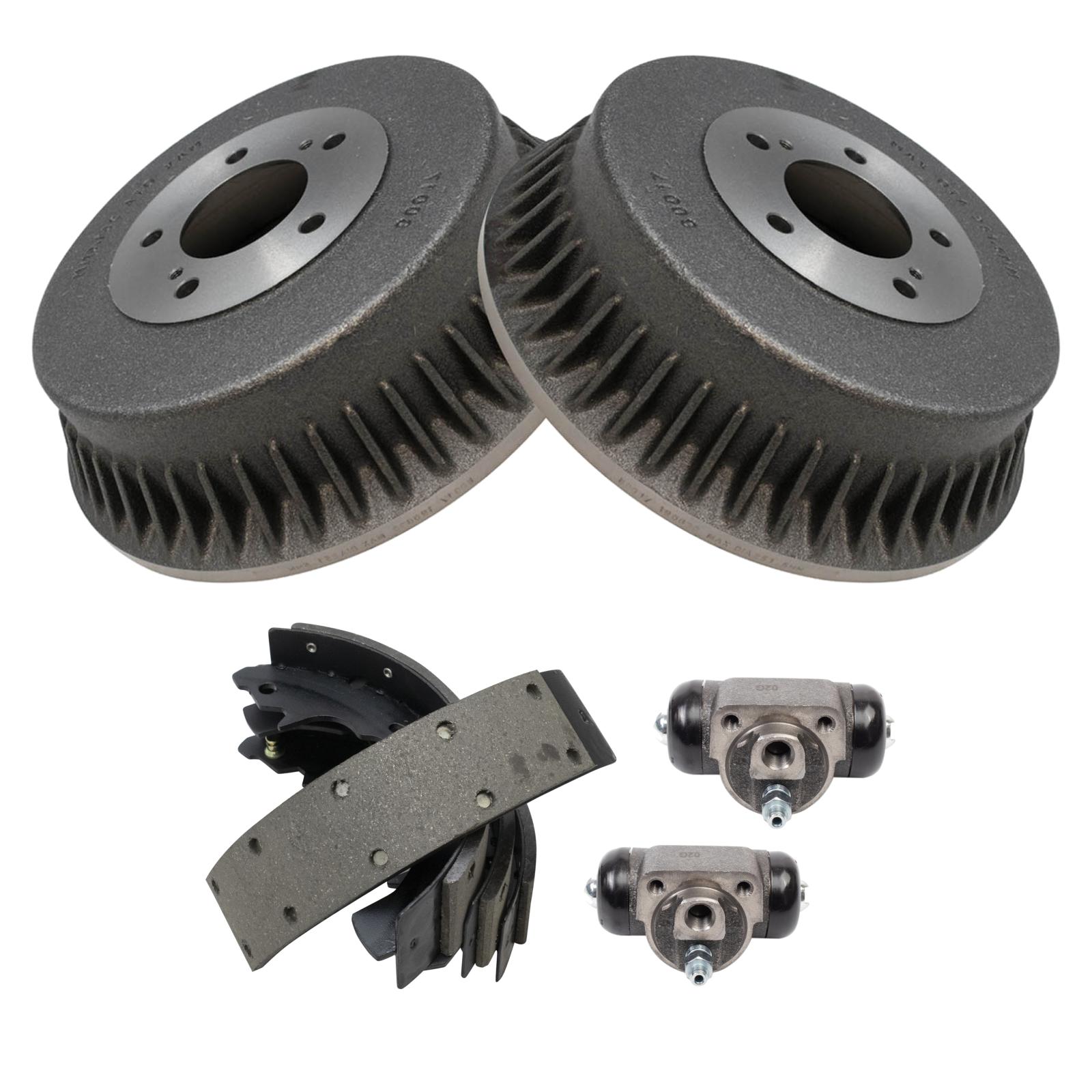 TRQ Rear Brake Shoe & Drum Kit Compatible with 1993-1998 Mercury Villager Nissan Quest