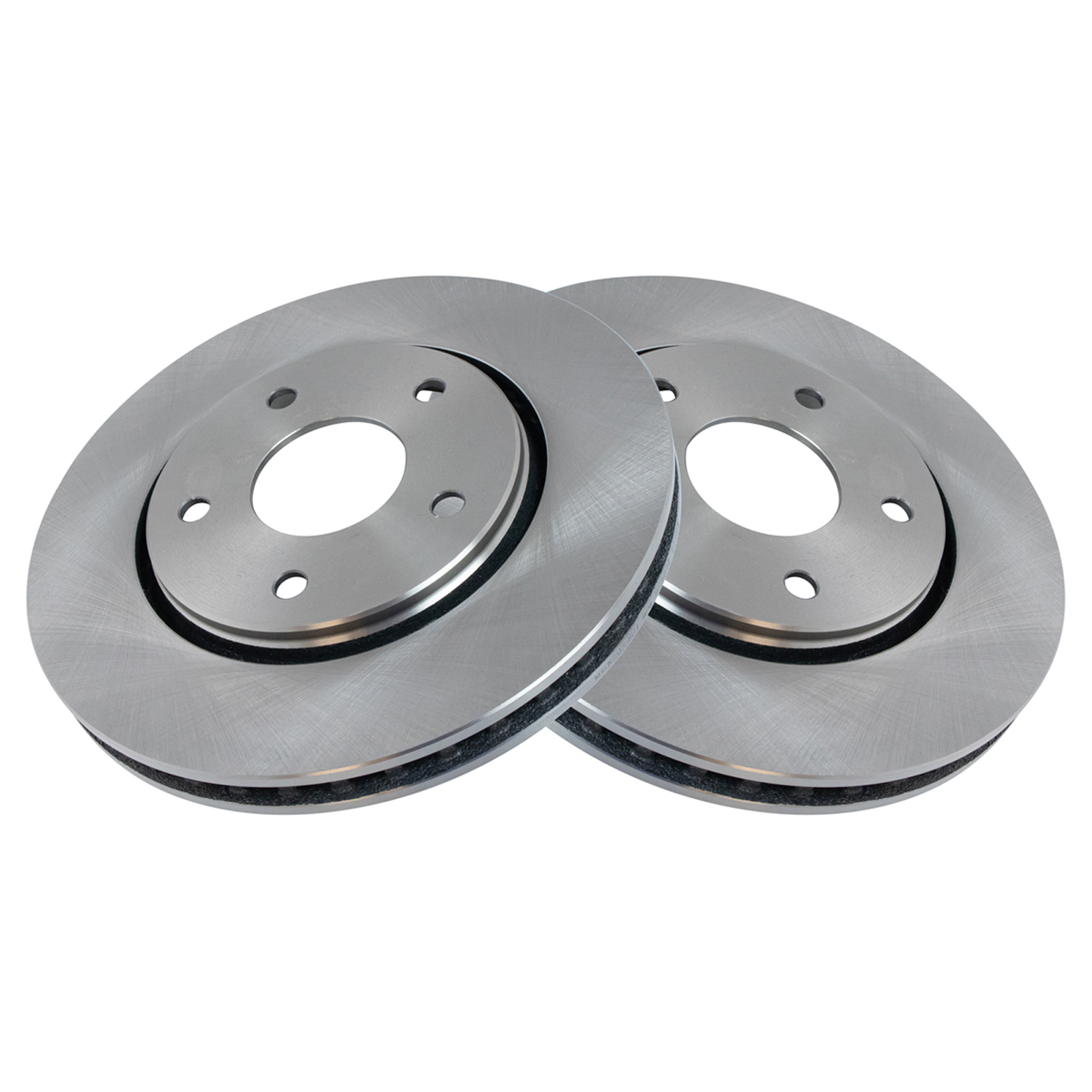 TRQ Front Brake Rotors Set Driver & Passenger Side Compatible with 2008-2016 Chrysler Town & Country Dodge Grand Caravan 2009-2013 Journey 2012-2015 Ram C/V 2009-2014 Volkswagen Routan