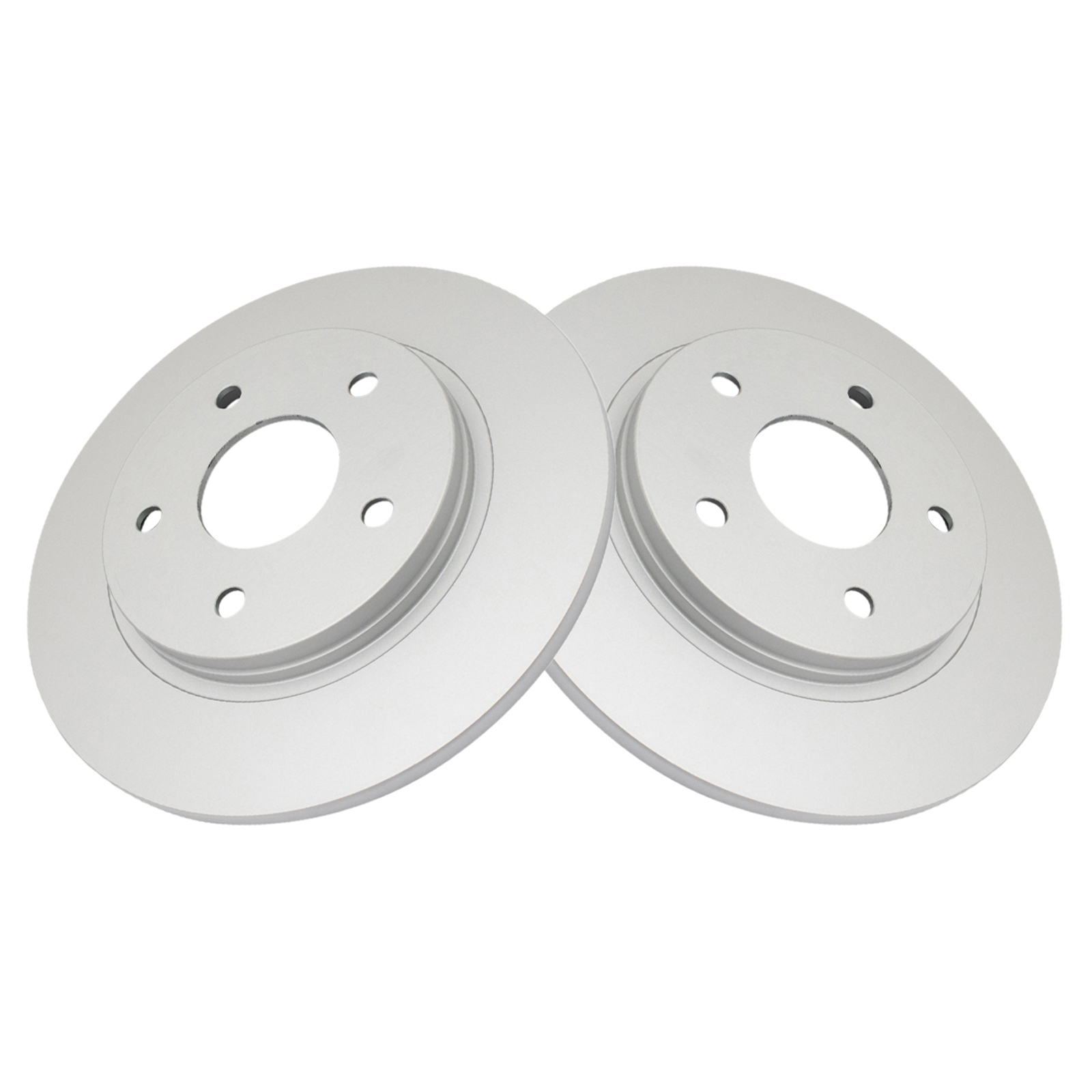 TRQ Rear Brake Rotor Set G Coated Solid Compatible with 2008-2016 Chrysler Town and Country 2008-2016 Dodge Grand Caravan 2009-2013 Journey 2012-2015 Ram C/V 2009-2014 Volkswagen Routan