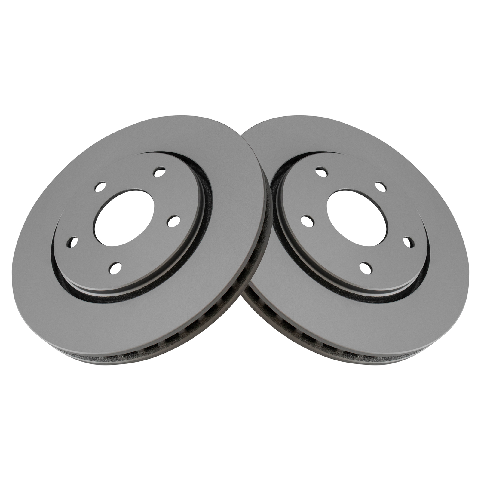 TRQ Front Brake Rotor Set G Coated Vented Compatible with 2008-2016 Dodge Grand Caravan 2009-2013 Journey 2012-2015 Ram C/V 2008-2016 Chrysler Town and Country 2009-2014 Volkswagen Routan