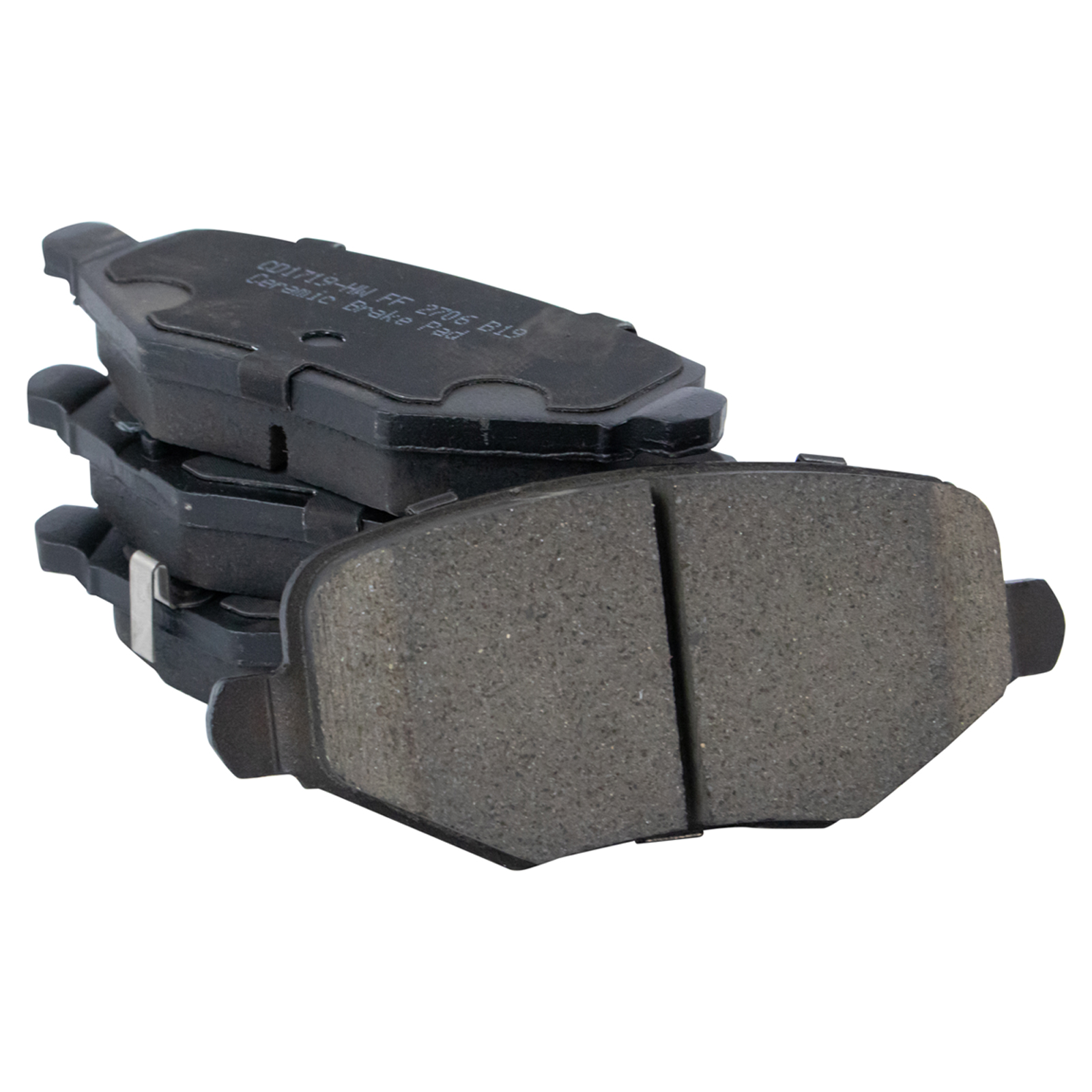 TRQ Front and Rear Brake Pad Set Ceramic Hardware Compatible with 2012-2016 Chrysler Town and Country 2012-2016 Dodge Grand Caravan 2012-2014 Volkswagen Routan 2012-2015 Ram CV 2013 Dodge Journey