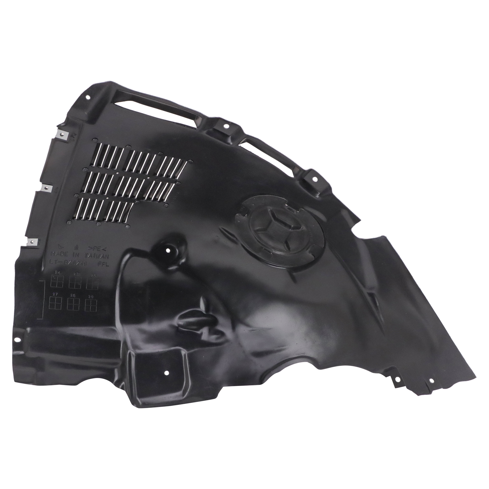 TRQ Front Left Forward Inner Fender Liner Driver Side MB1248207 Compatible with 2014-2025 Mercedes-Benz CLA250 2020-2025 CLA35 AMG