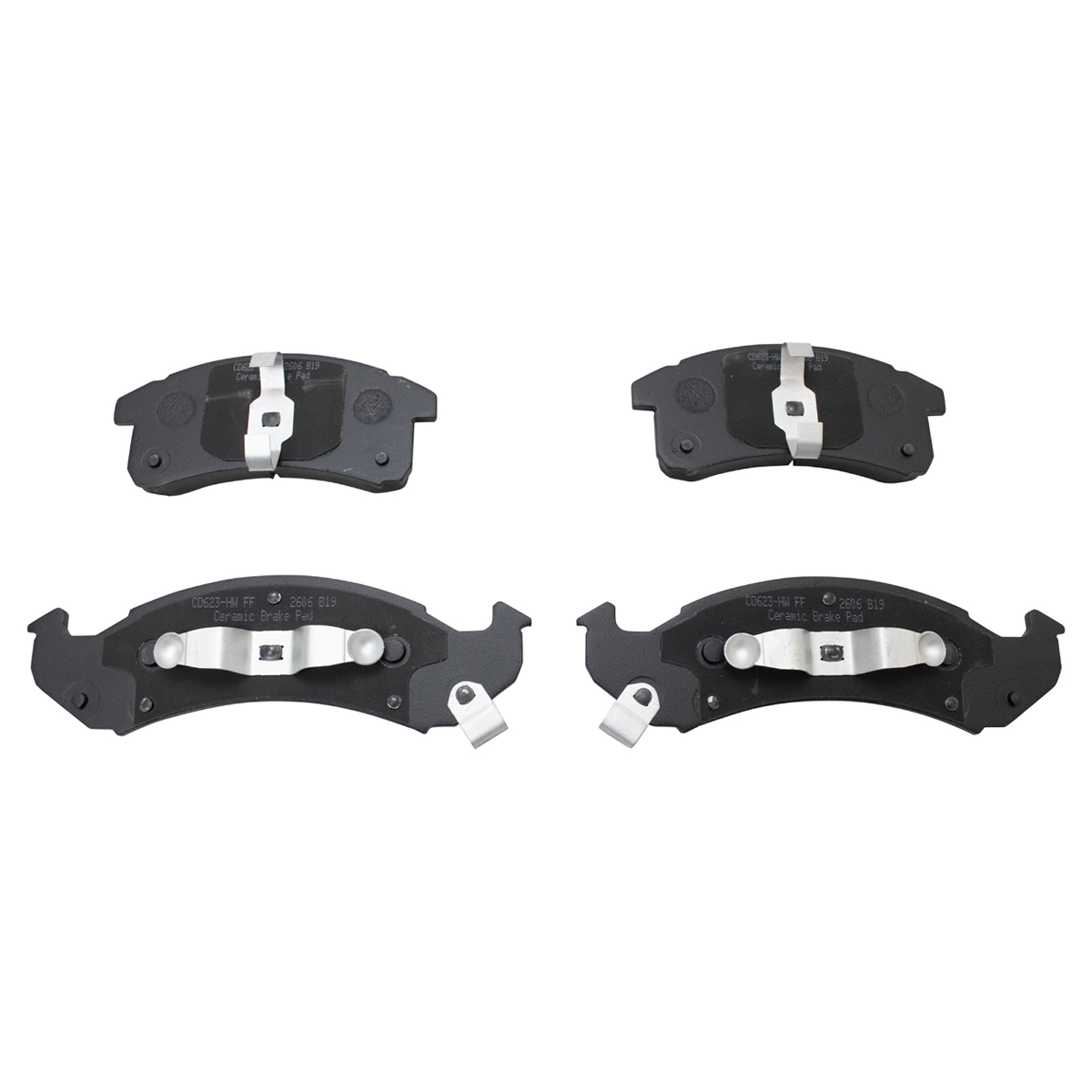 TRQ Front Posi Ceramic Brake Pad Kit Set for Buick Cadillac Chevy Pontiac