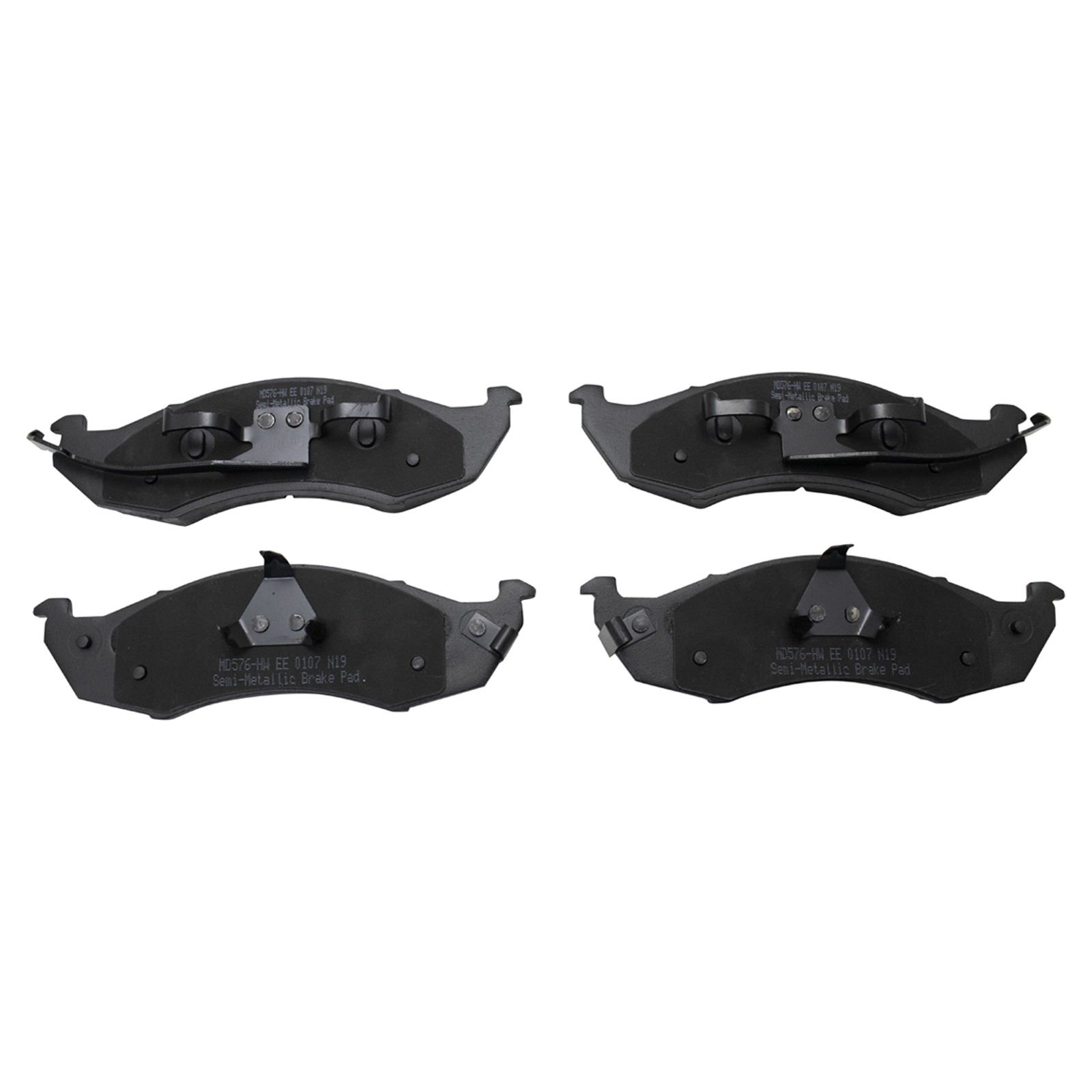 TRQ Front Brake Pads Semi Metallic Compatible with 1993-2002 Nissan Quest 1993-2002 Mercury Villager