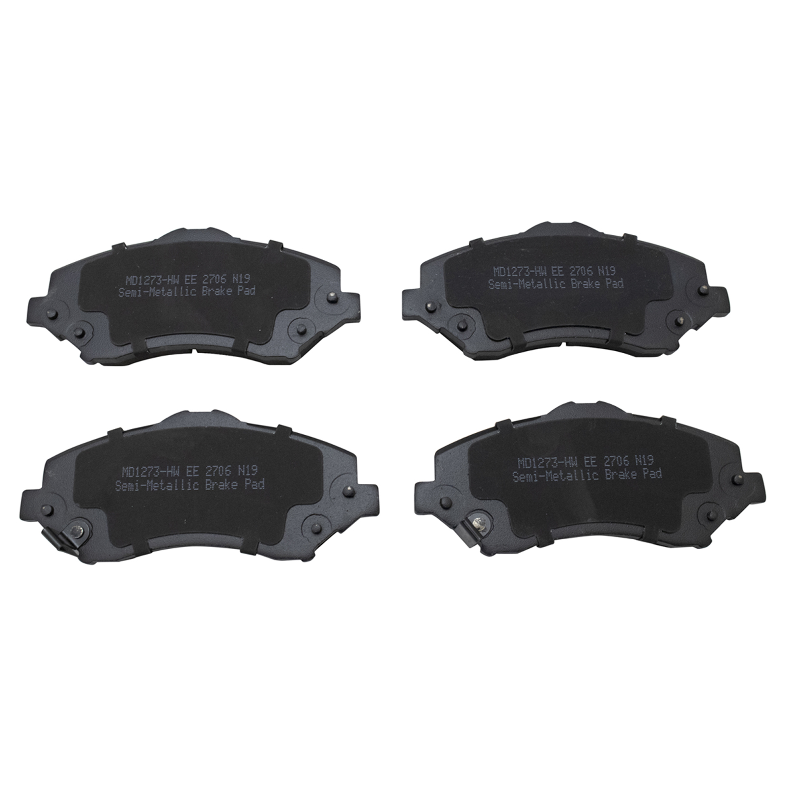 TRQ Front Posi Metallic Brake Pad Kit Set for Cargo Van / Grand Caravan / Journey / Liberty / Nitro / Routan / Town & Country / Wrangler / Wrangler JK