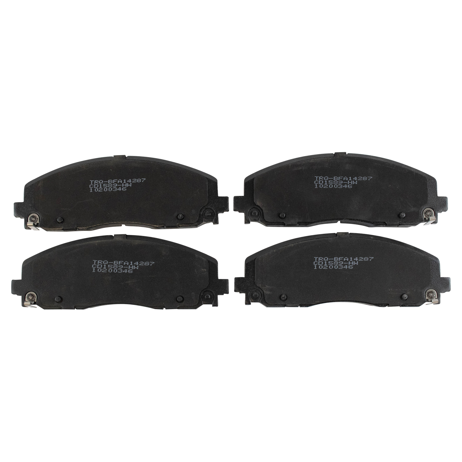 TRQ Front Ceramic Brake Pad Set Compatible with Caravan Pacifica Journey Wrangler