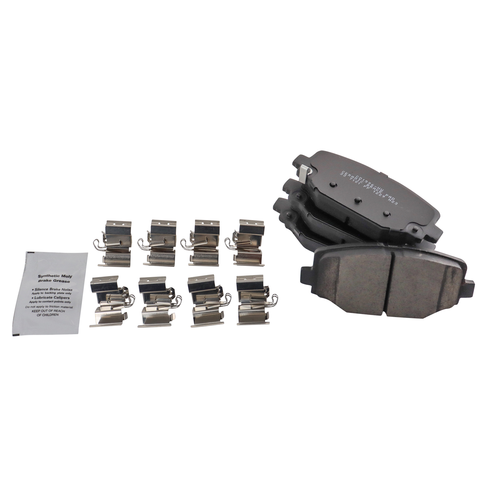 TRQ Rear Brake Pads Ceramic Compatible with 2012-2016 Chrysler Town Country 2012-2020 Dodge Grand Caravan 2012-2020 Journey 2012-2015 Ram CV 2009-2014 Volkswagen Routan