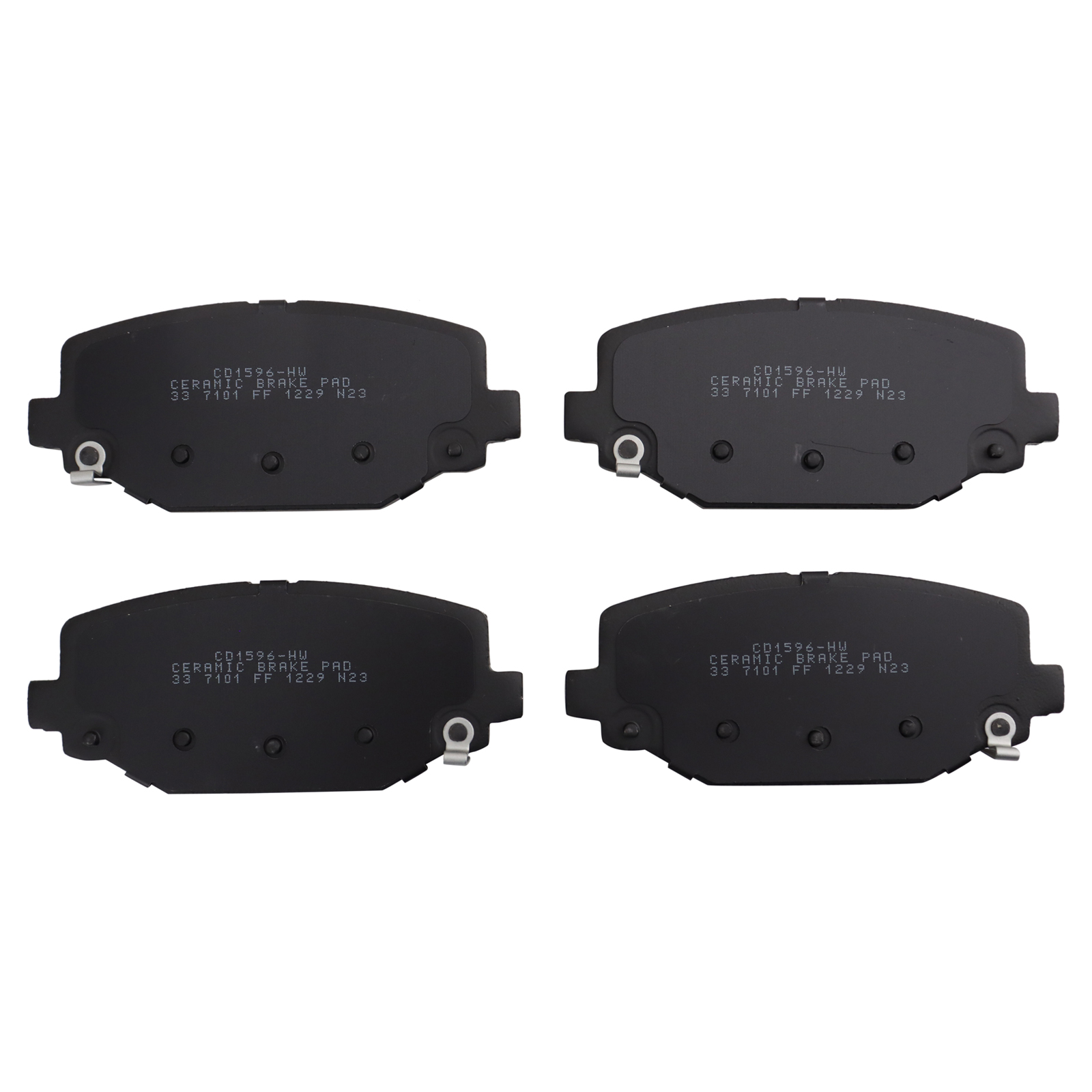 TRQ Rear Brake Pads Ceramic Compatible with 2012-2016 Chrysler Town Country 2012-2020 Dodge Grand Caravan 2012-2020 Journey 2012-2015 Ram CV 2009-2014 Volkswagen Routan