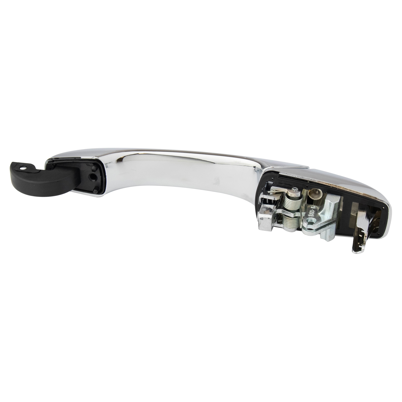 TRQ Exterior Door Handle Chrome Chrome Rear Compatible with 2008-2016 Chrysler Town & Country 2008-2018 Dodge Grand Caravan