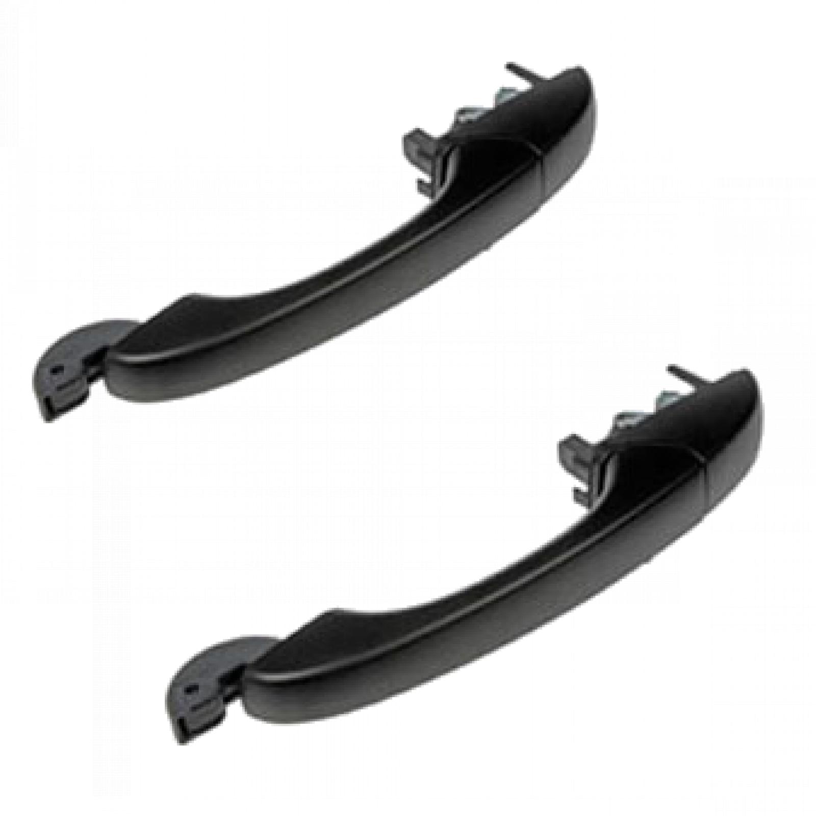TRQ Left and Right Exterior Door Handle Set Drivers Side Compatible with 2008-2016 Chrysler Town & Country 2008-2018 Dodge Grand Caravan