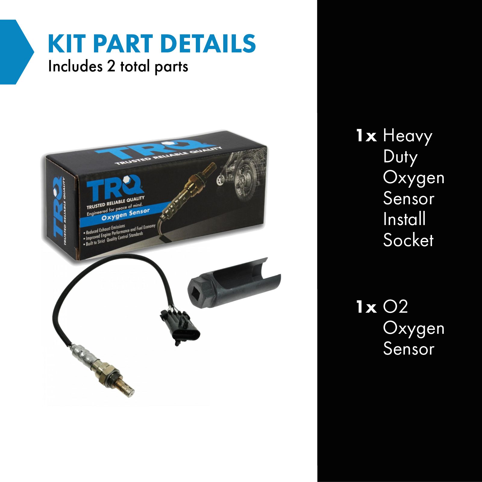 TRQ Direct Fit O2 Oxygen Sensor w Tool For Acura Buick Chevy GM Truck Van Cadillac
