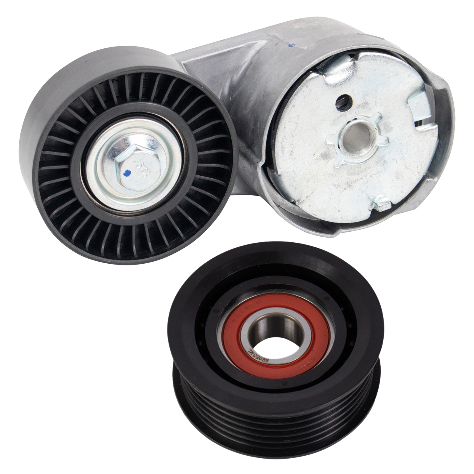 TRQ Serpentine Drive Belt Component Kit Compatible with 11-21 Chrysler Dodge 11-22 Jeep 12-21 Ram 11-14 Volkswagen