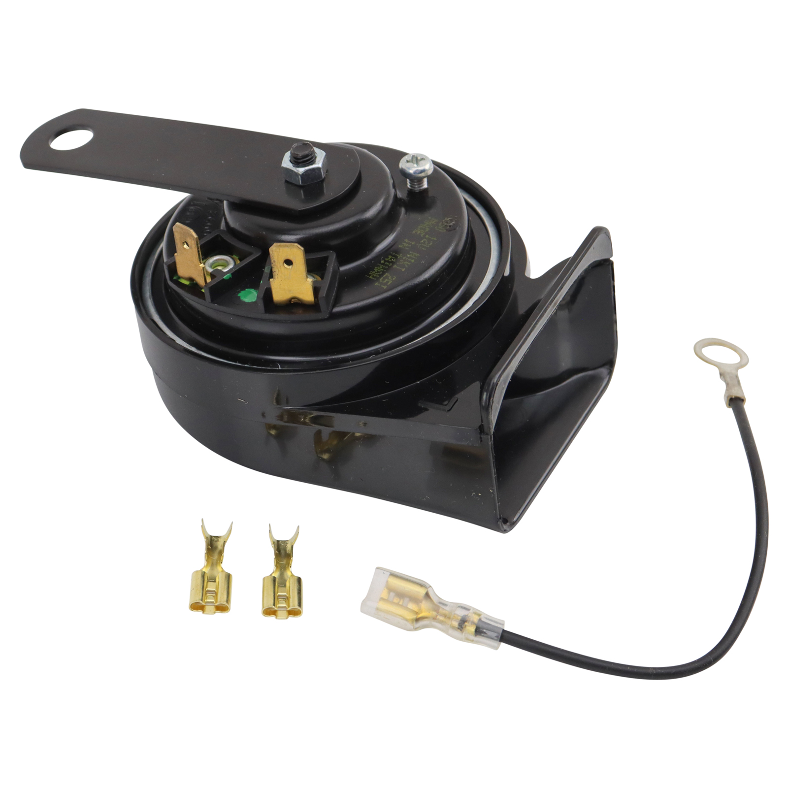 TRQ Horn Low Tone Compatible with 75-02 Ford F-150 71-01 Chevrolet Camaro 83-02 Toyota Camry 75-02 Honda Civic 82-02 Nissan Maxima 97-01 Jeep Wrangler 94-02 Dodge Ram 1500 92-02 GMC Yukon