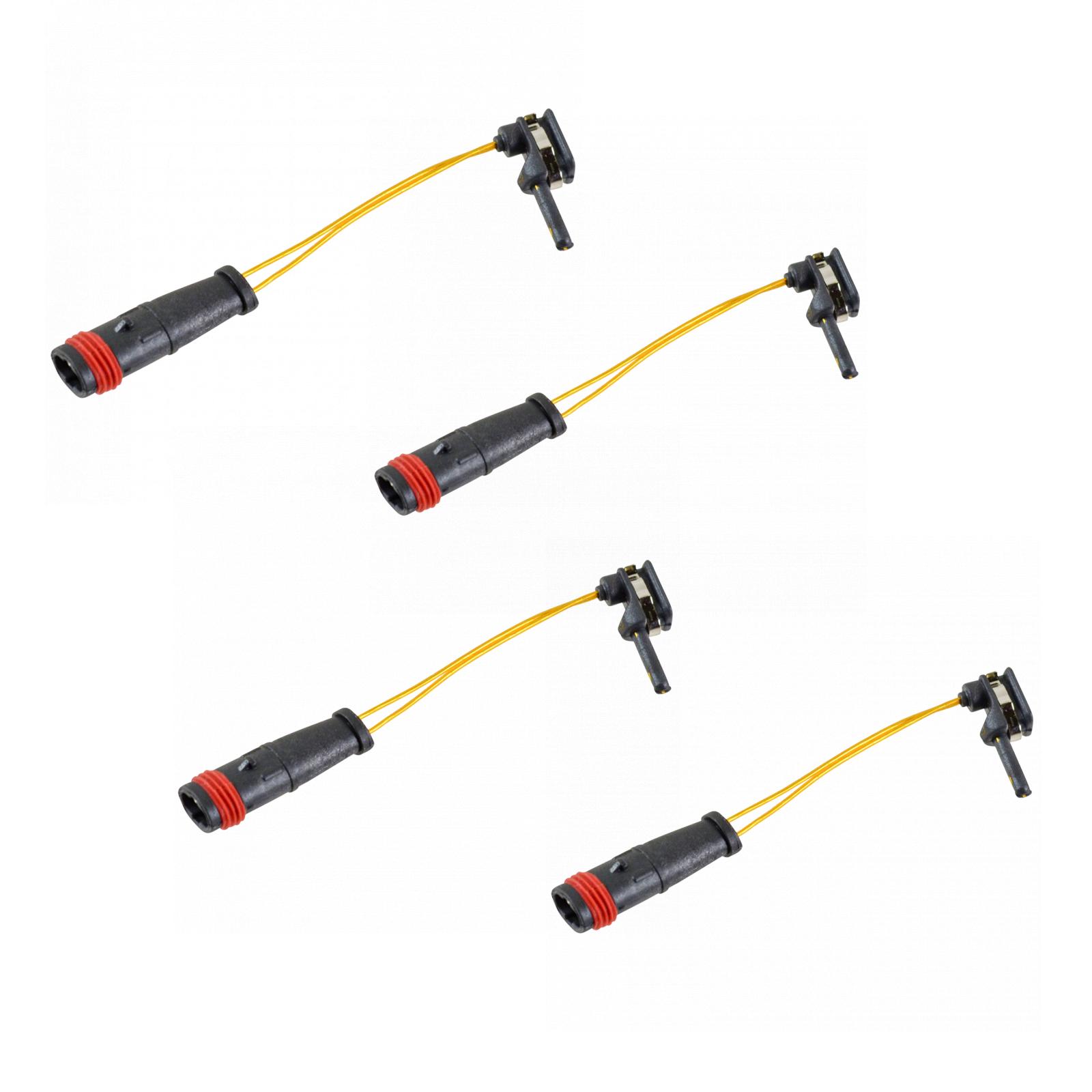 TRQ  Brake Pad Wear Sensor Set, Brake Pad Wear Sensor Kit 4 Piece Front & Rear Compatible with 01-13 Mercedes-Benz