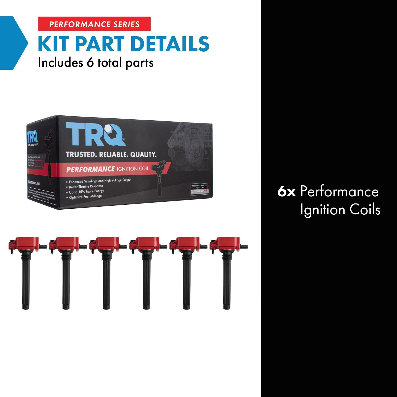 TRQ Ignition Coil Set Compatible with 11-21 Chrysler Dodge 11-20 Jeep 12-20 Ram 11-14 Volkswagen