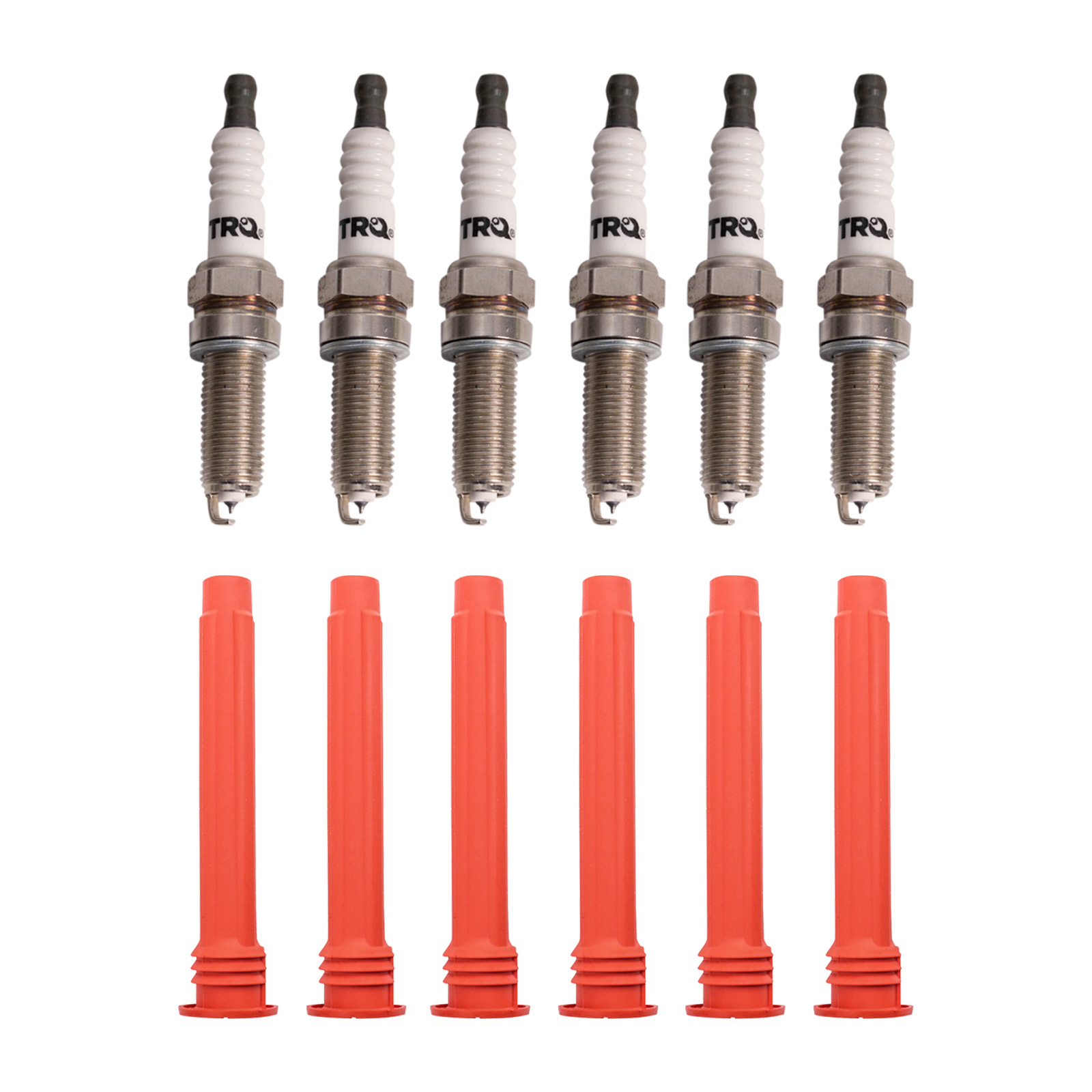TRQ Ignition Coil and Spark Plug Kit 12 Piece Compatible with 2011-2017 Chrysler 200 2011-2019 300 2011-2015 Town & Country 2011-2014 Dodge Avenger 2011-2015 Challenger 2011-2014 Charger