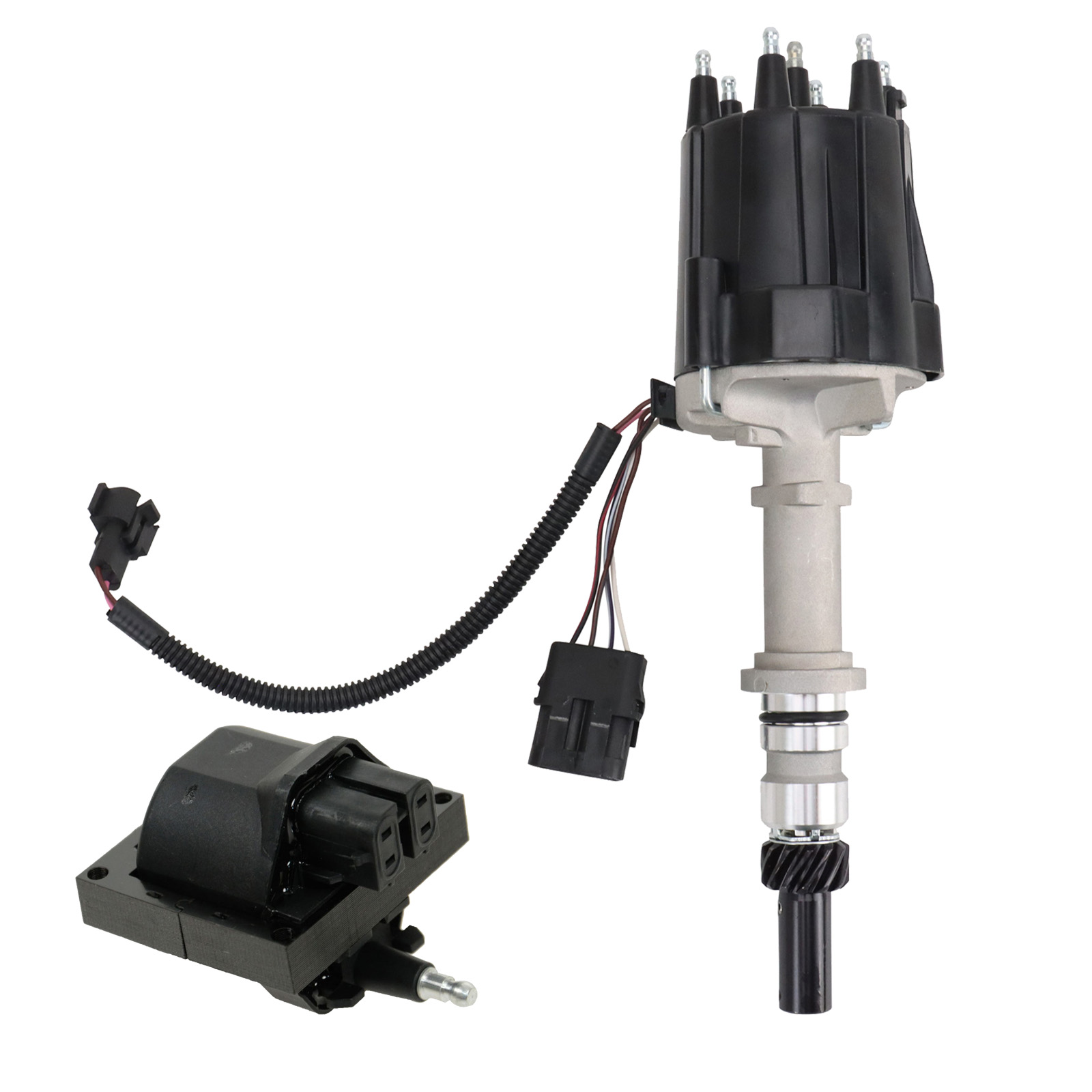 TRQ Ignition Coil Kit 2 Piece Compatible with 1985-1986 Buick Skylark Century 1985-1995 Chevrolet Celebrity S10 Blazer Lumina APV 1985-1993 GMC S15 Jimmy Sonoma 1989-1994 Isuzu Trooper Pickup Rodeo