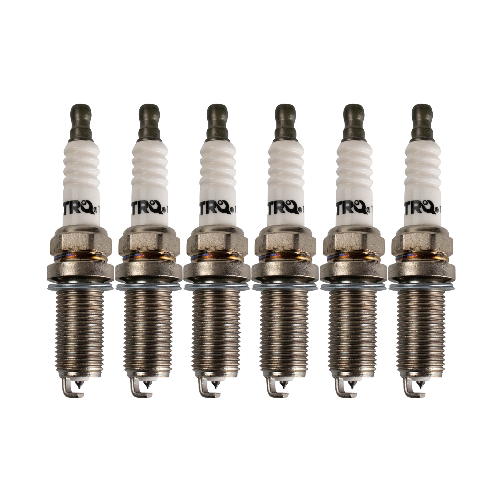 TRQ Iridium Spark Plugs 6 Piece Compatible with 89–95 Ford Taurus 01–04 Chevrolet Tracker 88–95 Toyota Pickup 97–00 Honda Passport 92–01 Nissan Maxima 87–90 Jeep Cherokee 91–96 Dodge Stealth