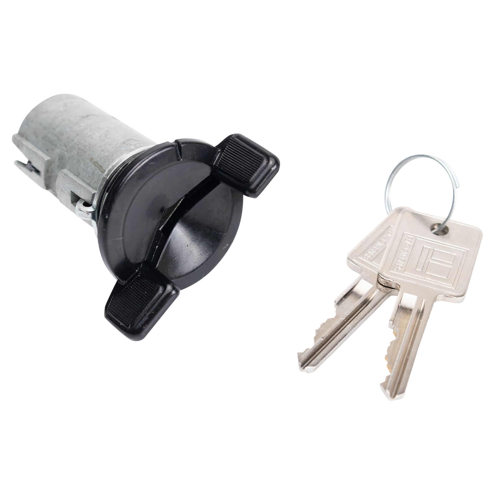 TRQ Ignition Key Lock Cylinder Tumbler Black Compatible with Chevy GMC Buick Cadillac Pontiac