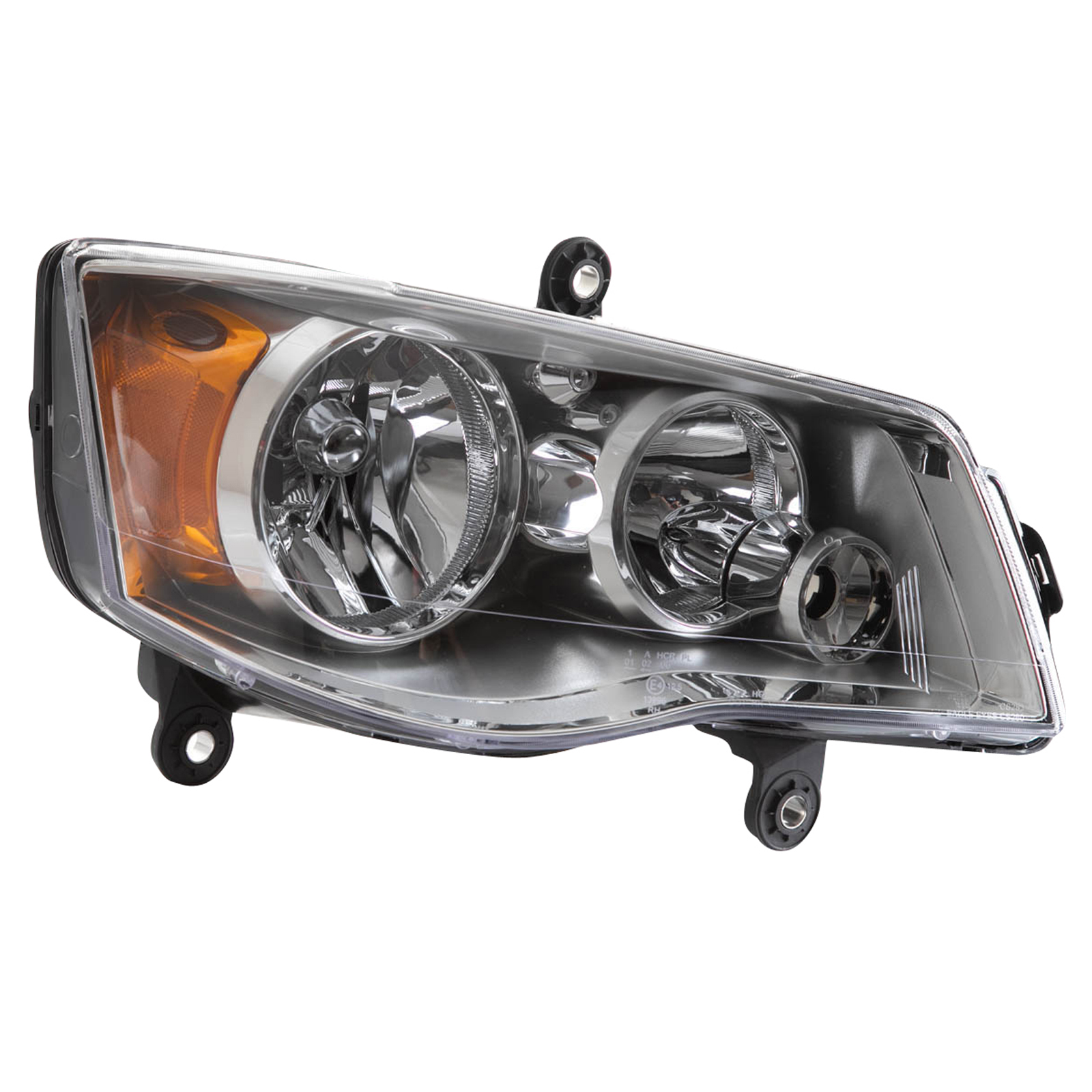 TRQ Passenger Side Headlight Assembly Halogen Compatible with 2008-2016 Chrysler Town & Country 2011-2020 Dodge Grand Caravan CH2503192