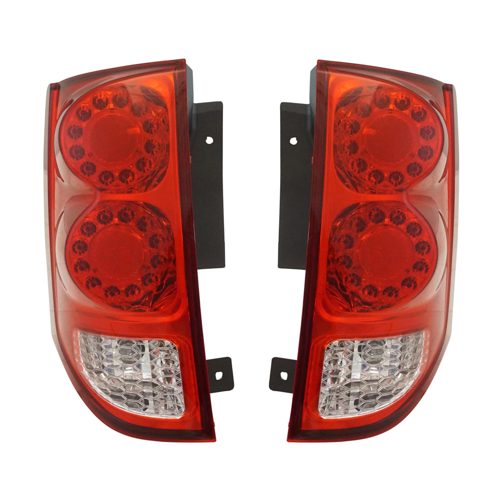 TRQ  Rear Tail Lights Set Driver & Passenger Side CH2800199 CH2801199 Compatible with 2011-2020 Dodge Grand Caravan