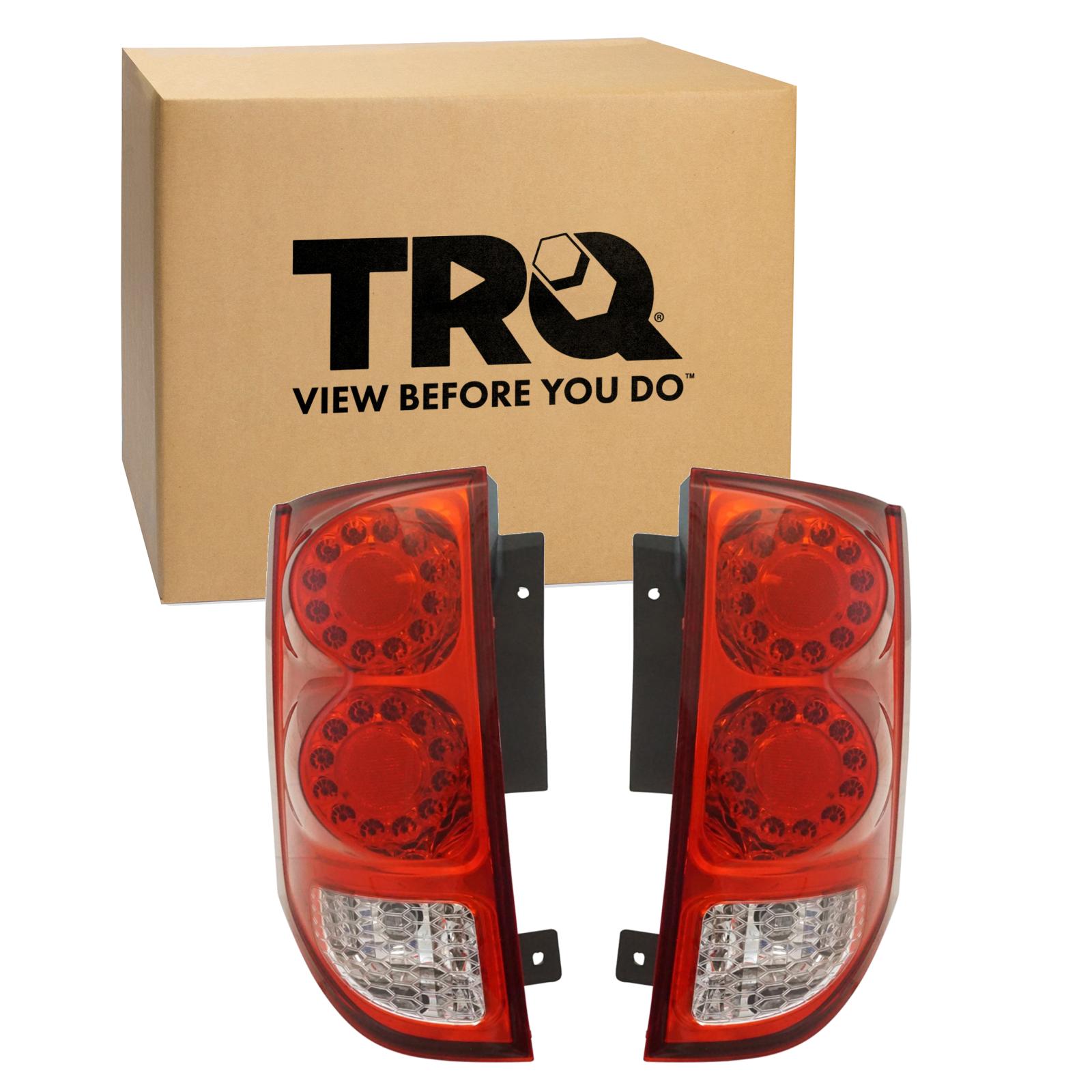 TRQ  Rear Tail Lights Set Driver & Passenger Side CH2800199 CH2801199 Compatible with 2011-2020 Dodge Grand Caravan