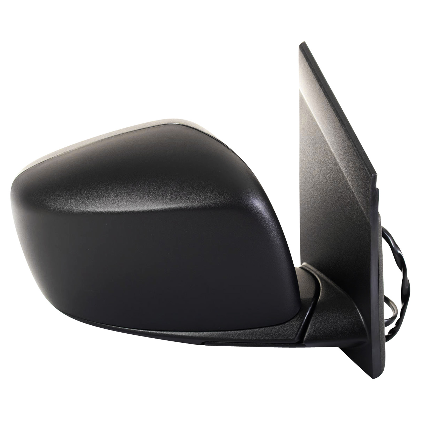 TRQ Passenger Side Mirror Assembly Power Heated Foldaway Textured Black Compatible with 2011-2016 Chrysler Town and Country 2011-2020 Dodge Grand Caravan