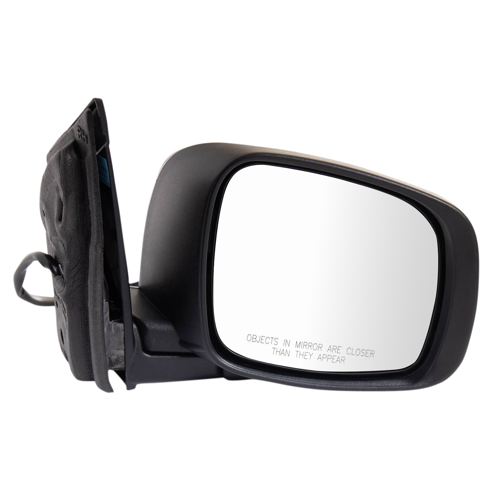 TRQ Passenger Side Power Heated Mirror Power Folding Chrome Cover Turn Signal Compatible with 2008-2016 Chrysler Town & Country 2008-2010 Dodge Grand Caravan CH1321386