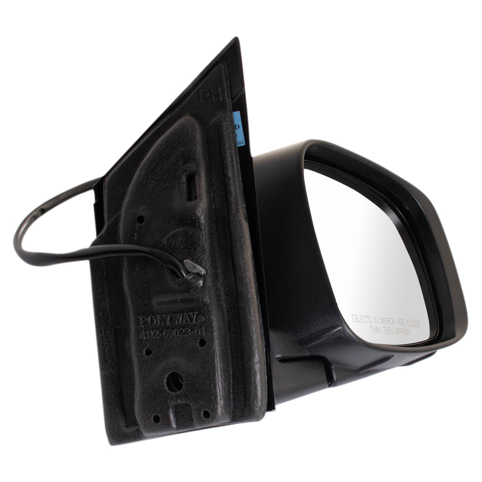 TRQ Passenger Side Power Heated Mirror Power Folding Chrome Cover Turn Signal Compatible with 2008-2016 Chrysler Town & Country 2008-2010 Dodge Grand Caravan CH1321386