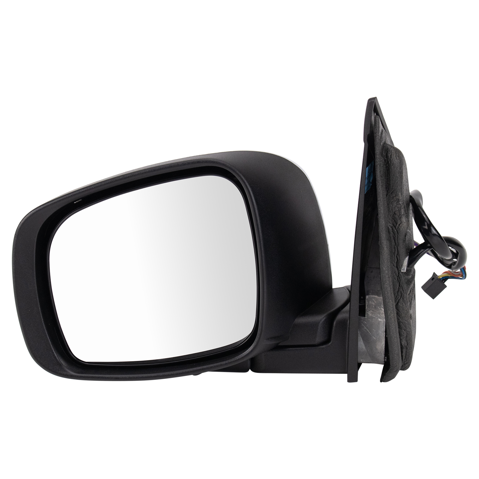 TRQ Driver Side Power Heated Power Folding Memory Chrome Mirror Compatible with 2008-2016 Dodge Grand Caravan 2008-2016 Chrysler Town & Country CH1320386