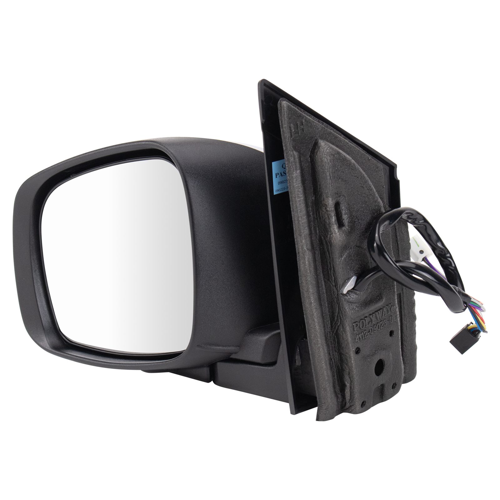 TRQ Driver Side Power Heated Power Folding Memory Chrome Mirror Compatible with 2008-2016 Dodge Grand Caravan 2008-2016 Chrysler Town & Country CH1320386