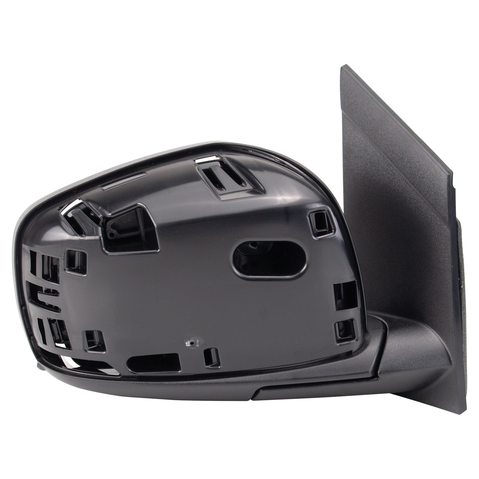 TRQ Passenger Side Power Heated Mirror Smooth Black Paint to Match Compatible with 2009-2016 Dodge Grand Caravan Chrysler Town & Country CH1321478