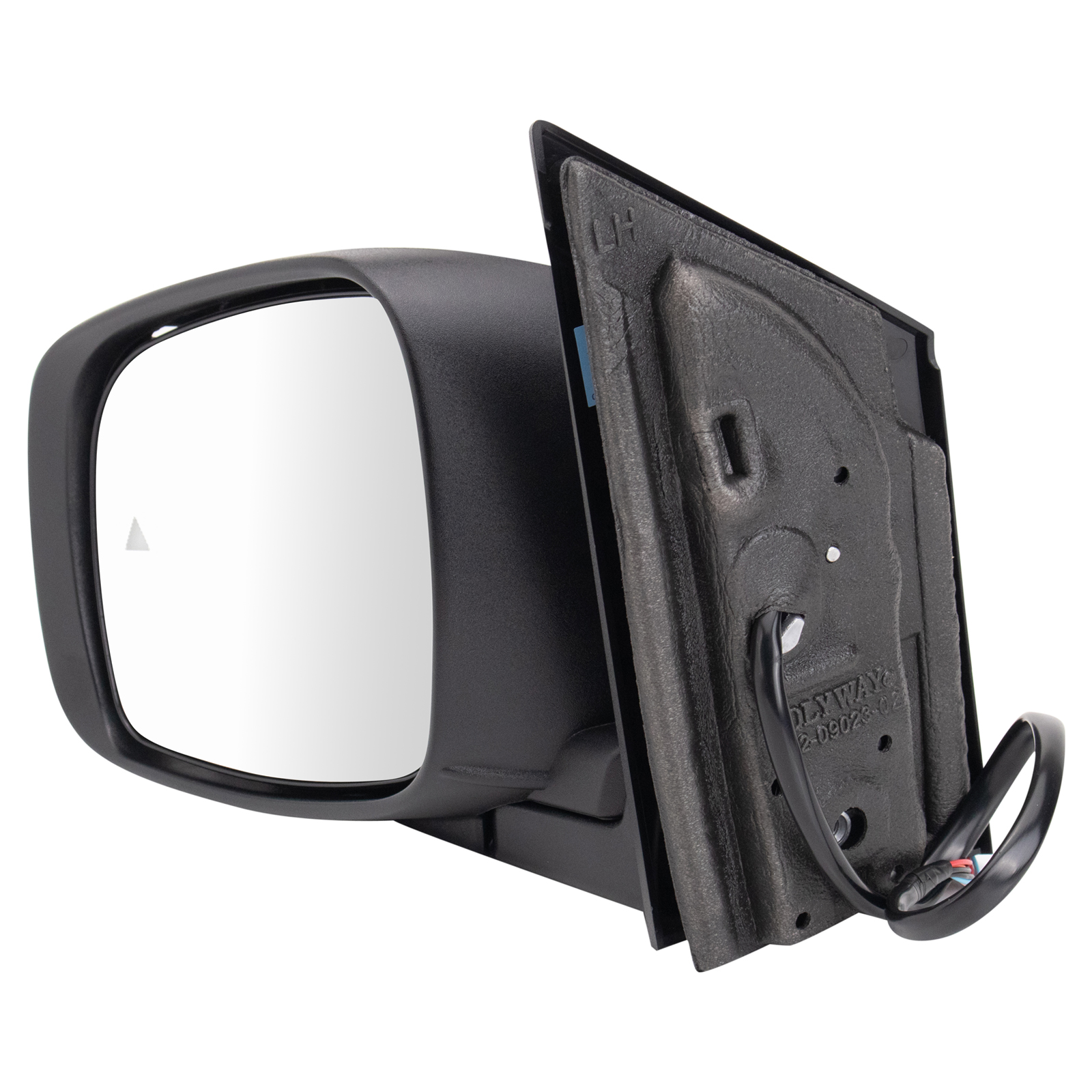 TRQ Driver Side Power Heated Paint to Match Mirror Compatible with 2009-2016 Dodge Grand Caravan Chrysler Town & Country CH1320478
