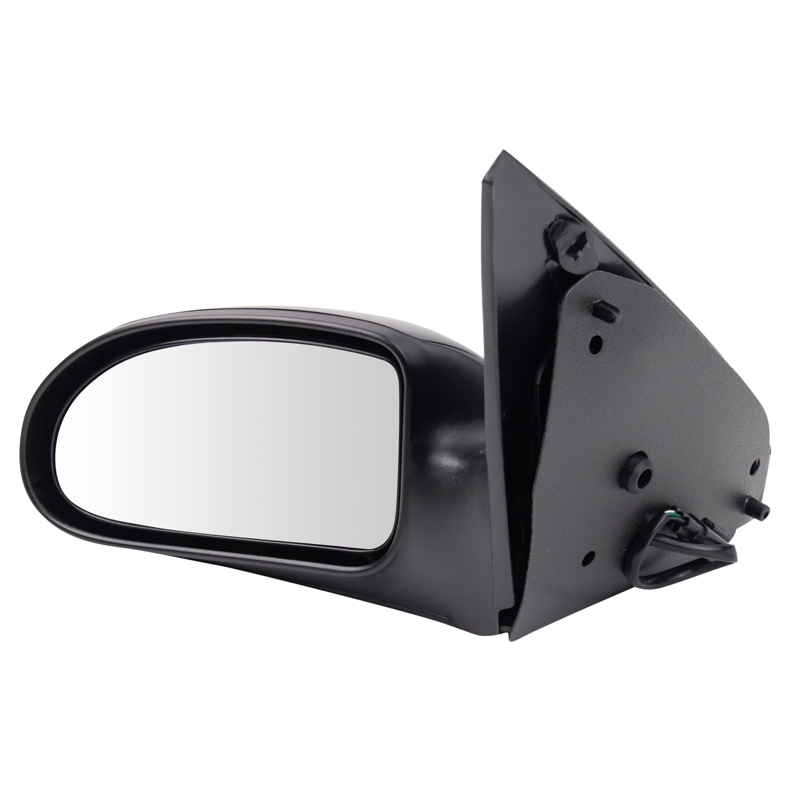 TRQ Passenger Side Power Heated Mirror Chrome Cover Blind Spot Compatible with 2009-2016 Dodge Grand Caravan Chrysler Town & Country CH1321479