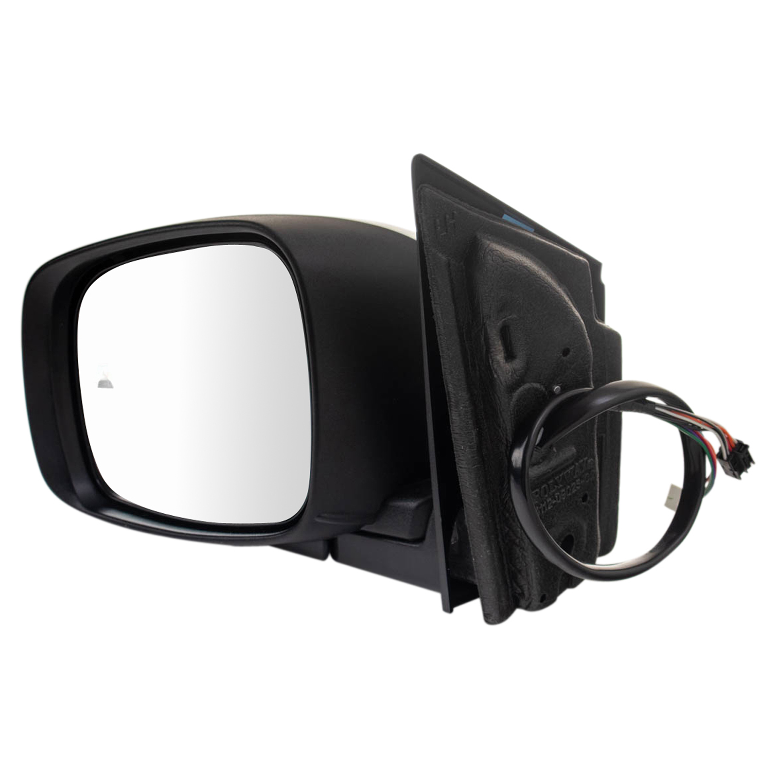 TRQ Driver Side Power Heated Memory Blind Spot Chrome Mirror Compatible with 2009-2016 Dodge Grand Caravan Chrysler Town & Country CH1320480