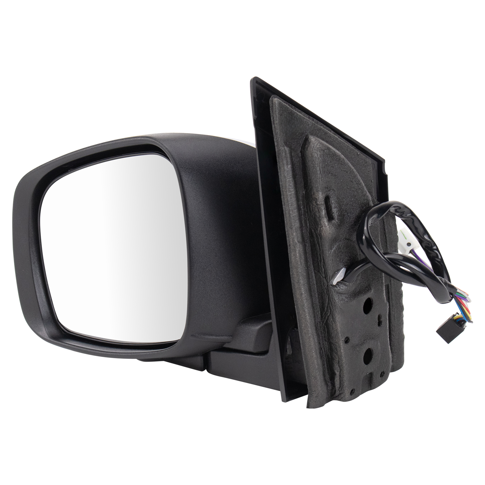 TRQ Driver Side Mirror Assembly Power Heated Power Folding Memory Blind Spot Turn Signal Compatible with 2013-2016 Chrysler Town and Country 2013-2016 Dodge Grand Caravan