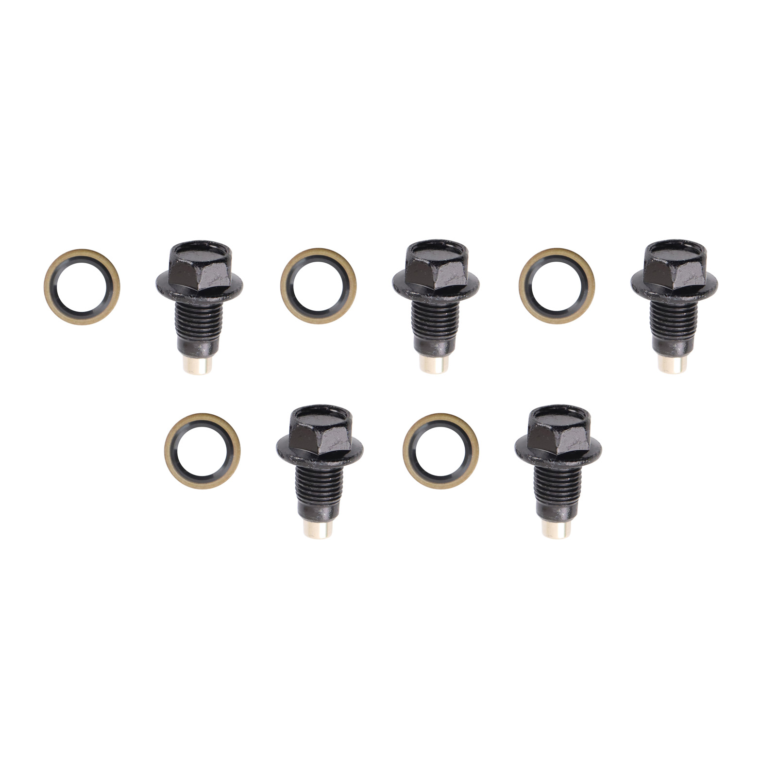 TRQ Engine Oil Drain Plug 5 Pieces Compatible with 85-88 Chevrolet Nova 98-02 Prism 15-18 City Express 20-23 Infinity Q50 QX55 QX60 04-15 Nissan Titan 05-15 Armada 08-17 Rogue 12-21 NV1500 2500 3500