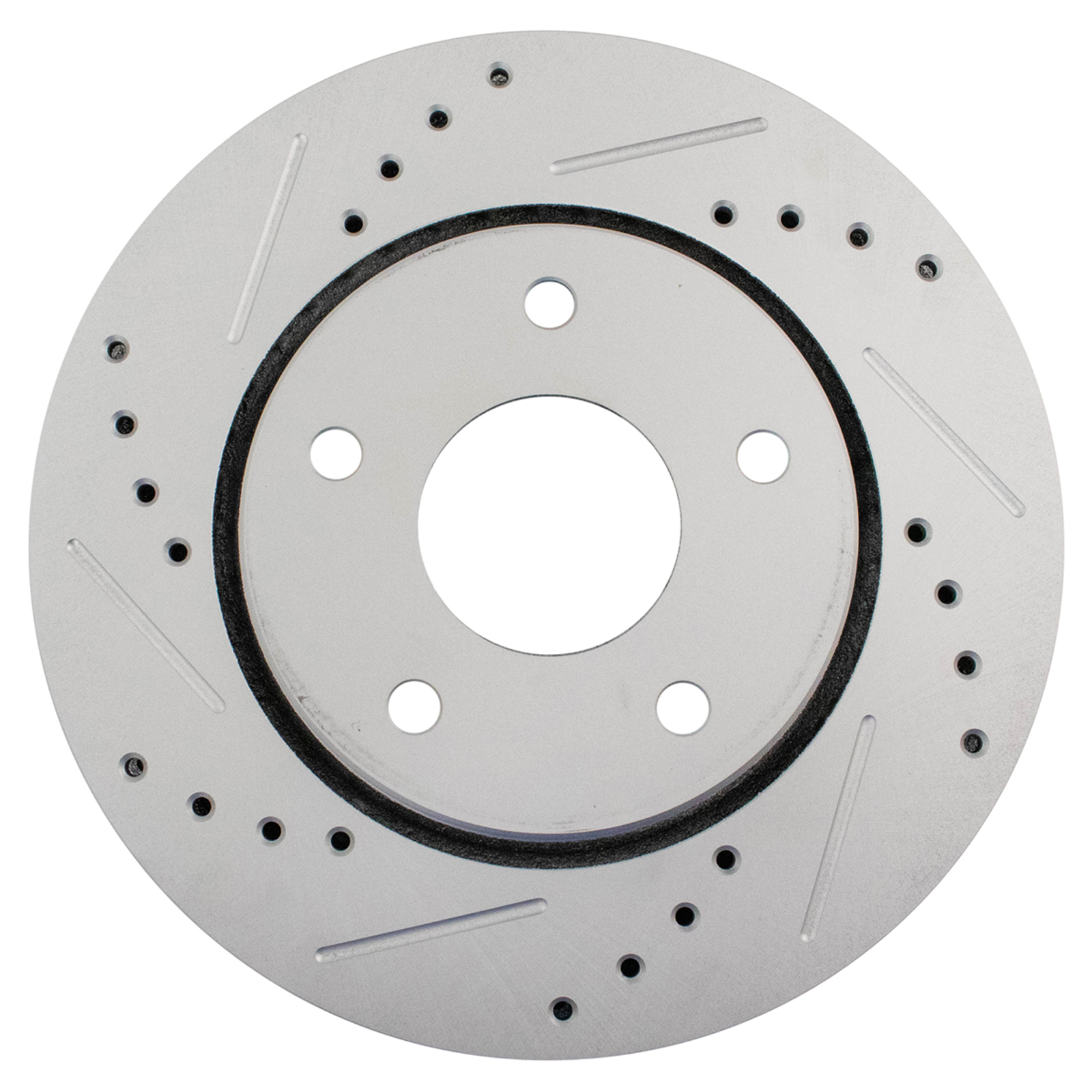 TRQ Front Performance Brake Rotor Drilled Slotted Pair Set for 2012-2014 Cargo Van / 2008-2016 Grand Caravan / 2009-2013 Journey / 2009-2014 Routan / 2008-2016 Town & Country