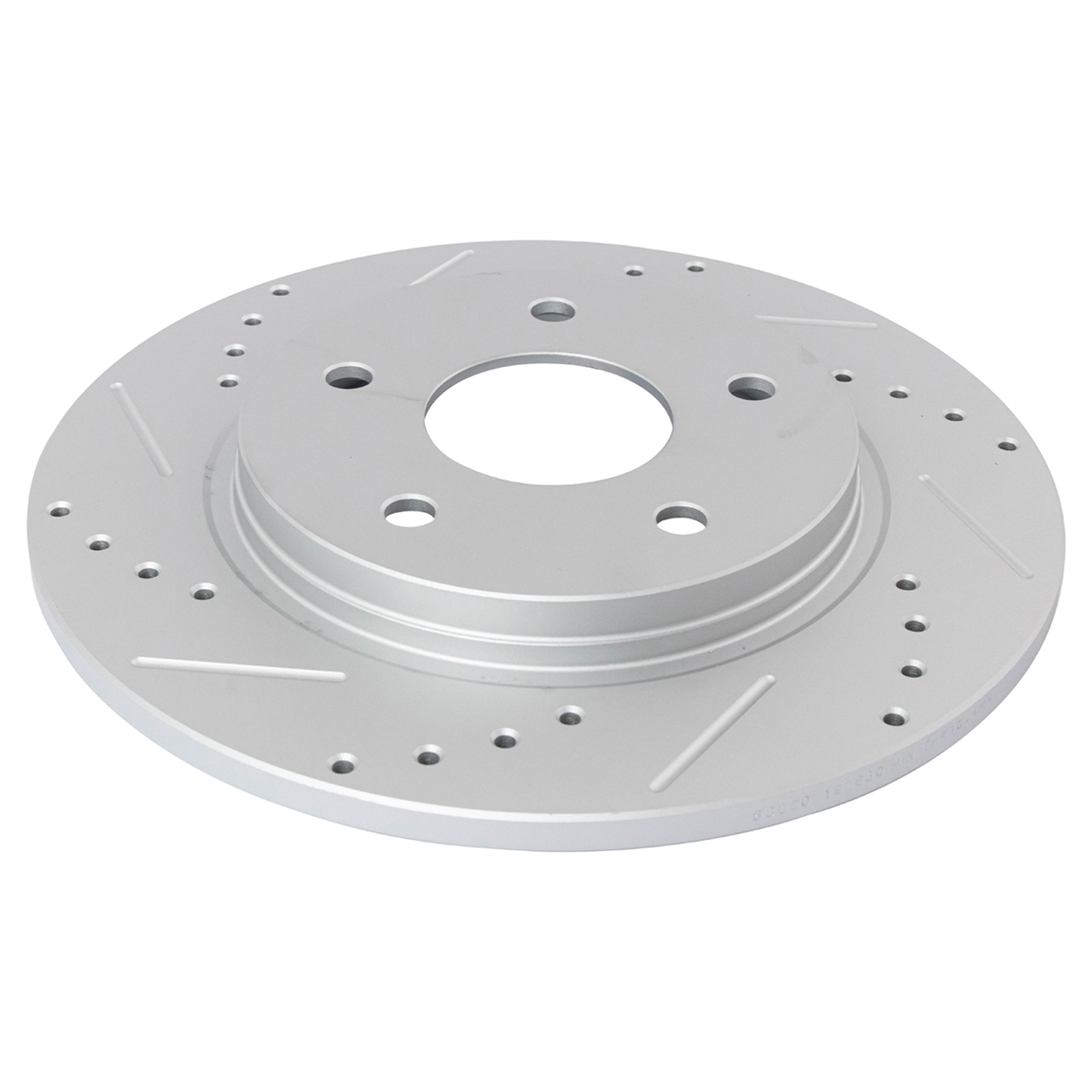 TRQ Rear Brake Pad & Rotor Ceramic Drilled Coated Vented Rotors Compatible with 2012-2016 Chrysler Town & Country Dodge Grand Caravan 2012-2015 Ram Cargo Van 2013-2014 Volkswagen Routan 2013 Journey
