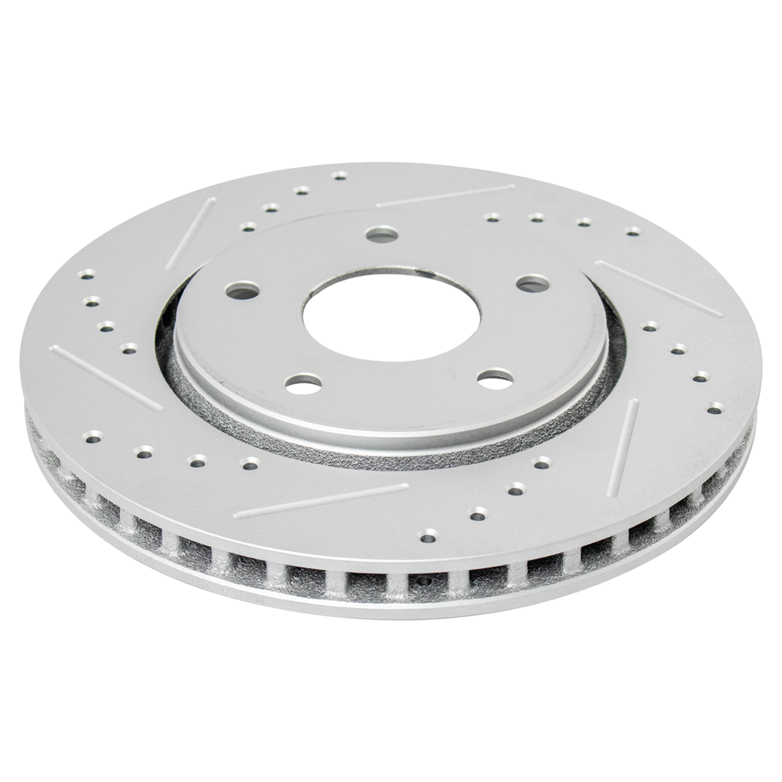 TRQ Front Brake Pad & Rotor Set Semi Metallic Coated Drilled Slotted Rotors Compatible with 2008-2016 Chrysler Town & Country Dodge Grand Caravan 2009-2013 Journey 2009-2014 Volkswagen Routan