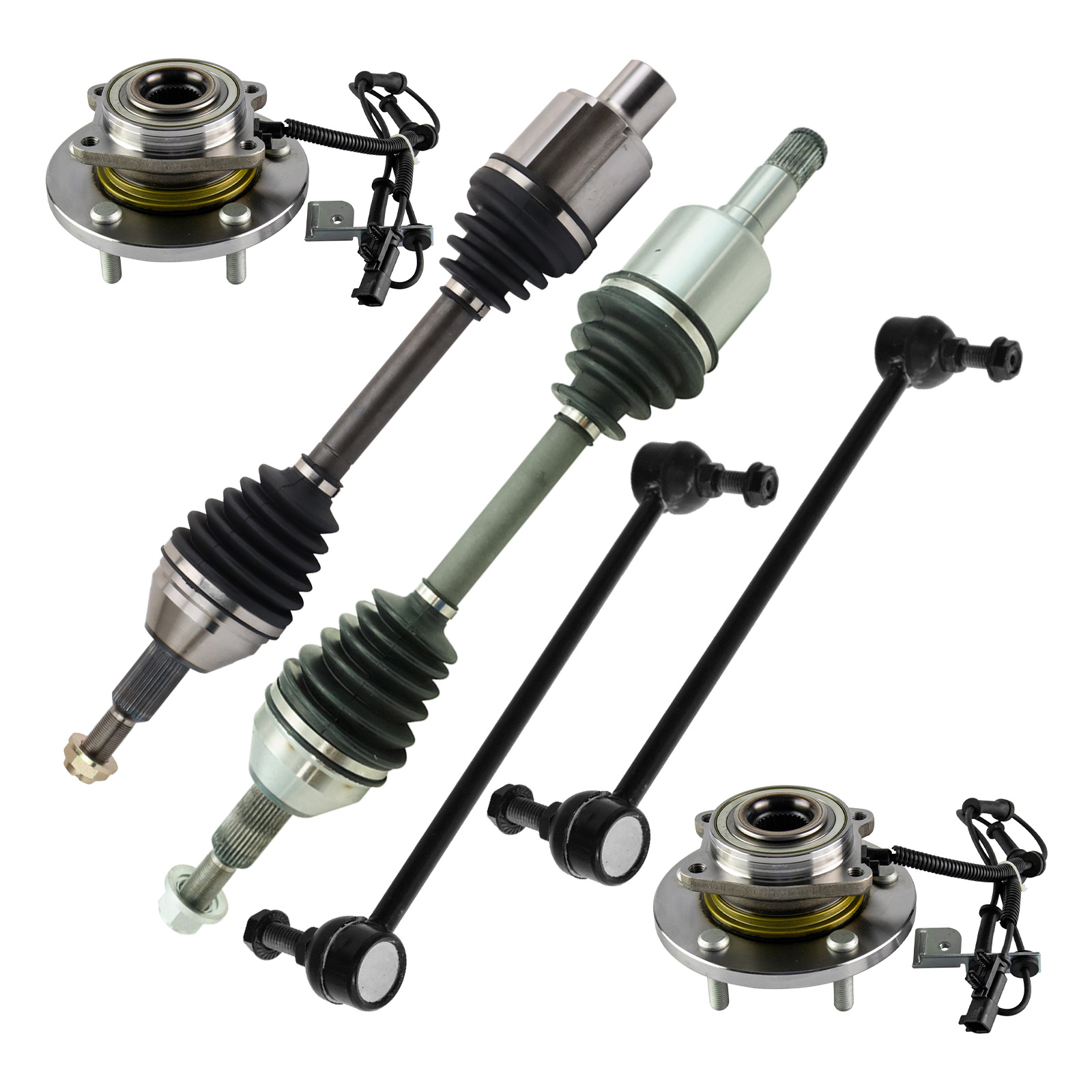 TRQ Steering & Drivetrain Kit Compatible with 2012-2016 Chrysler Town & Country 2012-2020 Dodge Grand Caravan 2012-2015 Ram C/V 2013-2014 Volkswagen Routan