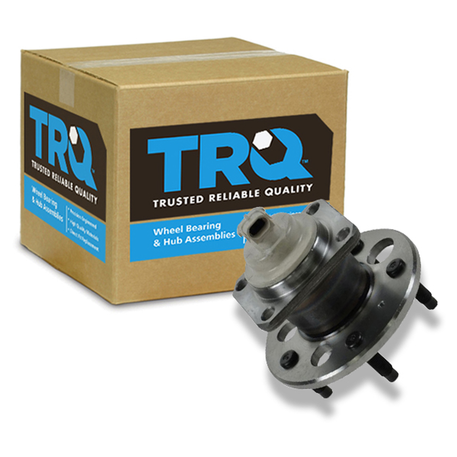 TRQ Rear Wheel Bearing & Hub Assembly with ABS Sensor Compatible with 1994-2005 Buick Century 2005-2009 LaCrosse 1997-2004 Regal 2005 Terraza 2000-2013 Chevrolet Impala 2014-2016 Impala Limited 1992-