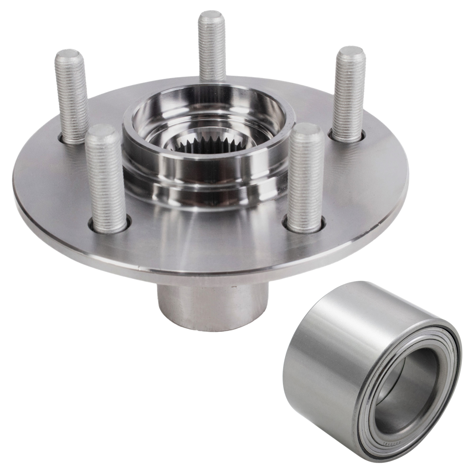 TRQ Front Wheel Bearing & Hub Kit Compatible with 1993-2002 Mercury Villager Nissan Quest
